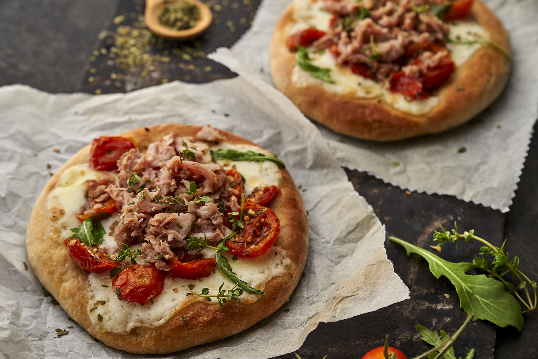 Pizza Pulled Pork con Provolone y tomate